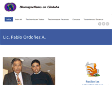 Tablet Screenshot of biomagnetismoencordoba.com
